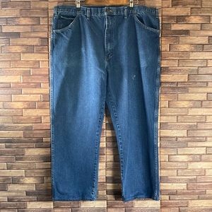 Vintage Mens Dickies Straight Leg Blue Jeans Size 44x29 100% Cotton
